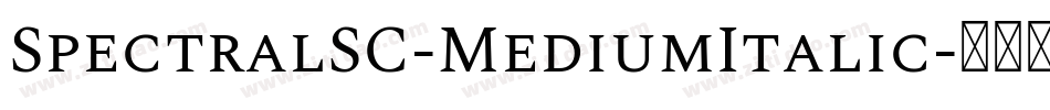 SpectralSC-MediumItalic字体转换