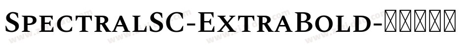SpectralSC-ExtraBold字体转换