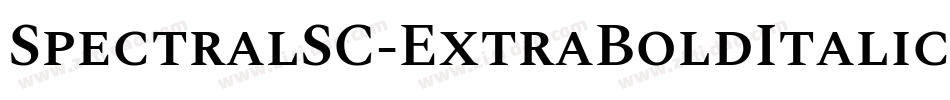 SpectralSC-ExtraBoldItalic字体转换