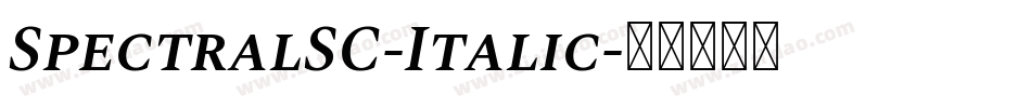 SpectralSC-Italic字体转换