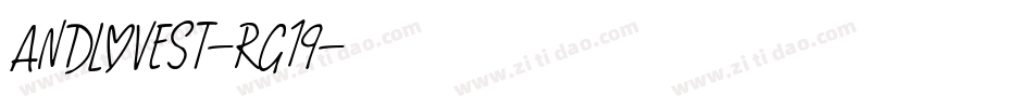 AndLoveSt-rG19字体转换