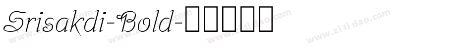 Srisakdi-Bold字体转换