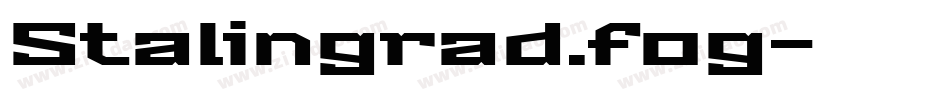 Stalingrad.fog字体转换