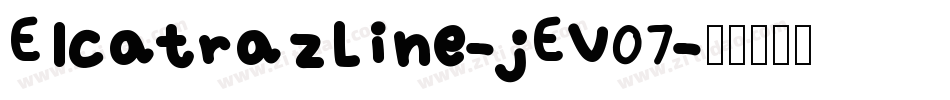 ElcatrazLine-jEV07字体转换