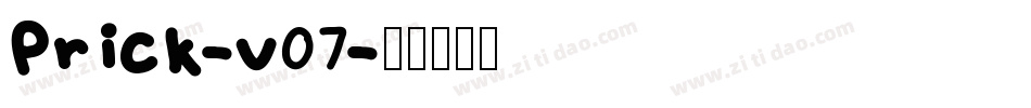 Prick-v07字体转换