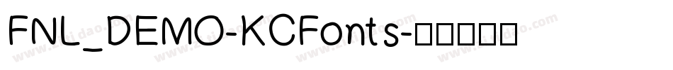 FNL_DEMO-KCFonts字体转换