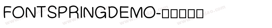 FONTSPRINGDEMO字体转换