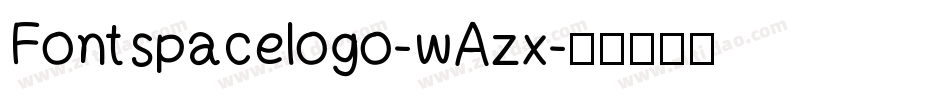 Fontspacelogo-wAzx字体转换