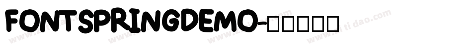 FONTSPRINGDEMO字体转换