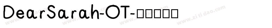 DearSarah-OT字体转换