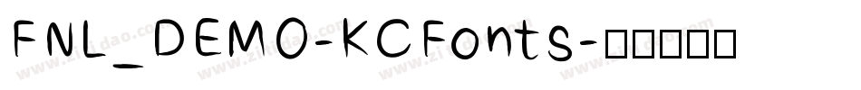 FNL_DEMO-KCFonts字体转换