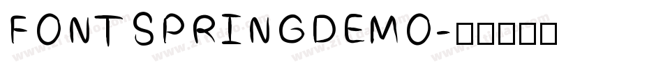FONTSPRINGDEMO字体转换