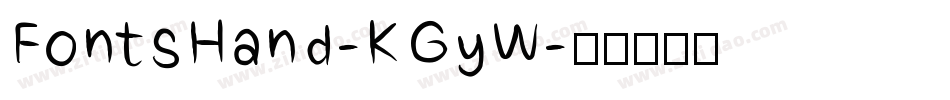 FontsHand-KGyW字体转换