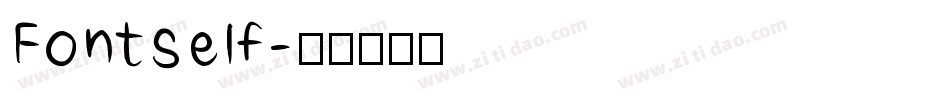 Fontself字体转换