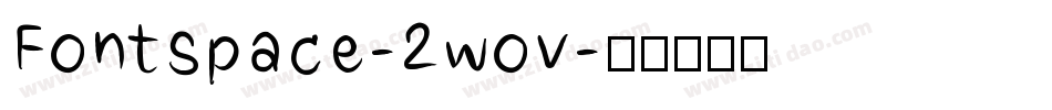 Fontspace-2wov字体转换