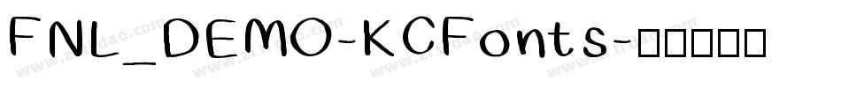 FNL_DEMO-KCFonts字体转换
