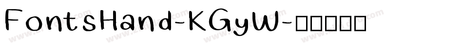 FontsHand-KGyW字体转换