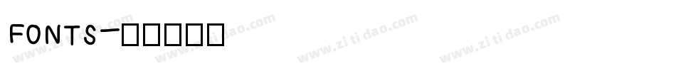 FONTS字体转换