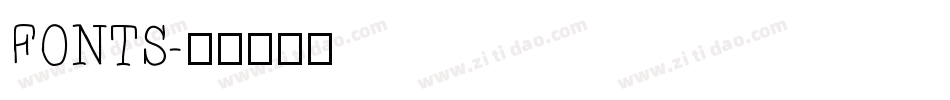 FONTS字体转换