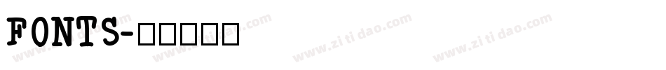 FONTS字体转换