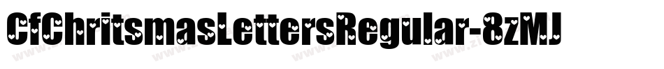 CfChritsmasLettersRegular-8zMJ字体转换