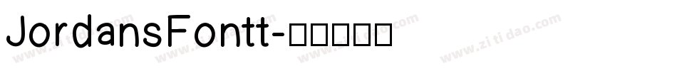 JordansFontt字体转换