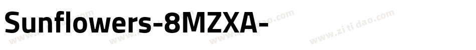 Sunflowers-8MZXA字体转换