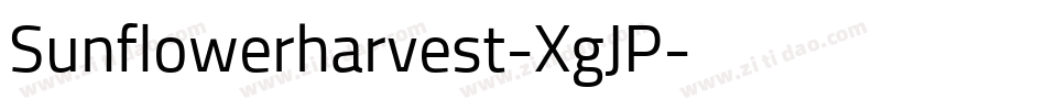 Sunflowerharvest-XgJP字体转换