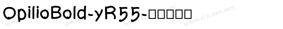 OpilioBold-yR55字体转换