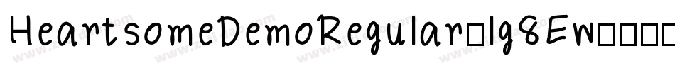 HeartsomeDemoRegular-lg8Ew字体转换