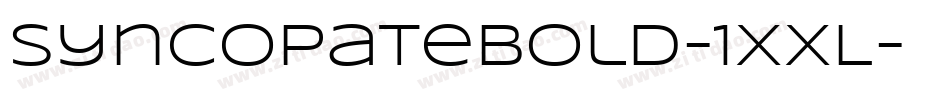 SyncopateBold-1XXL字体转换