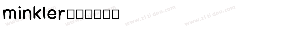minkler字体转换