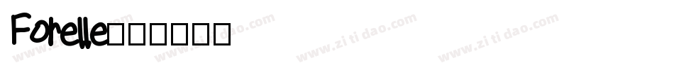 Forelle字体转换