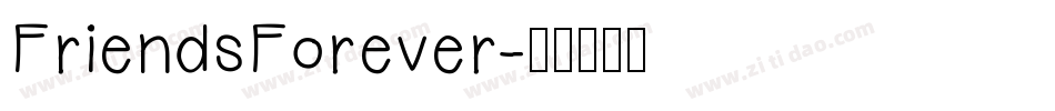 FriendsForever字体转换
