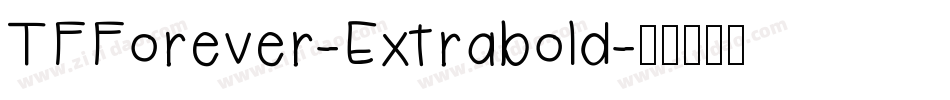 TFForever-Extrabold字体转换