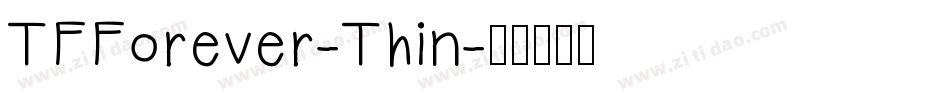 TFForever-Thin字体转换