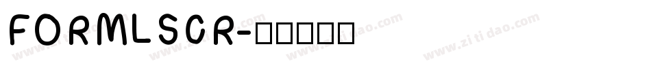 FORMLSCR字体转换