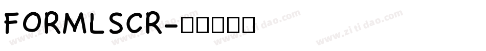FORMLSCR字体转换