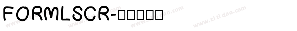 FORMLSCR字体转换