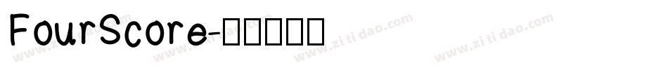 FourScore字体转换