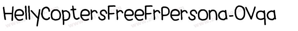 HellyCoptersFreeFrPersona-OVqaP字体转换
