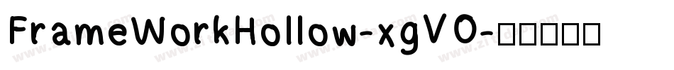 FrameWorkHollow-xgVO字体转换