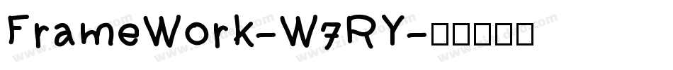 FrameWork-W7RY字体转换