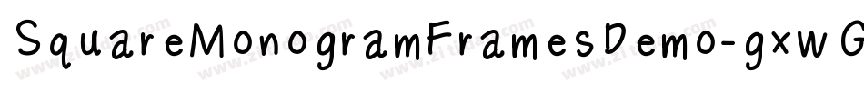 SquareMonogramFramesDemo-gxwGY字体转换