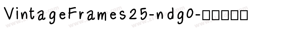 VintageFrames25-ndg0字体转换