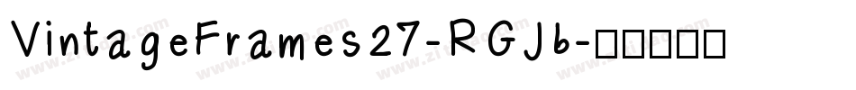 VintageFrames27-RGJ6字体转换