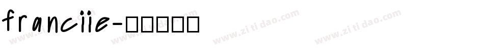 franciie字体转换