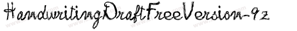 HandwritingDraftFreeVersion-9zlL字体转换