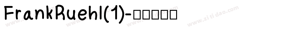 FrankRuehl(1)字体转换