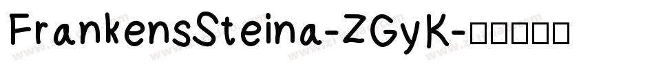 FrankensSteina-ZGyK字体转换